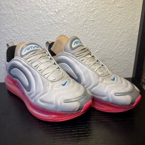 Nike Air Max 720 Pure Platinum Pink Blast Girls Size 7Y Womens 8.5 Sneakers Shoe